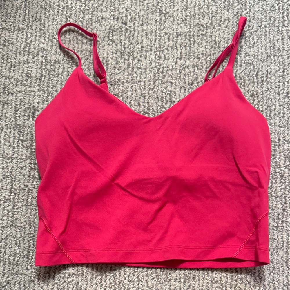 lululemon athletica Red Crop Top